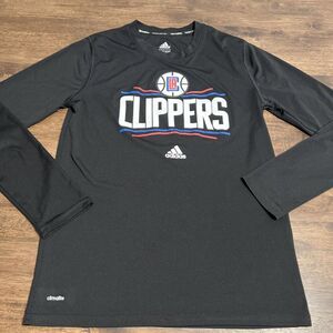 Adidas Clippers NBA Climate Keeps You Dry Long Sleeve Shirt  Boys Medium M 10/12